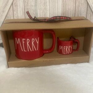 Rae Dunn Merry Mug and Ornament Set